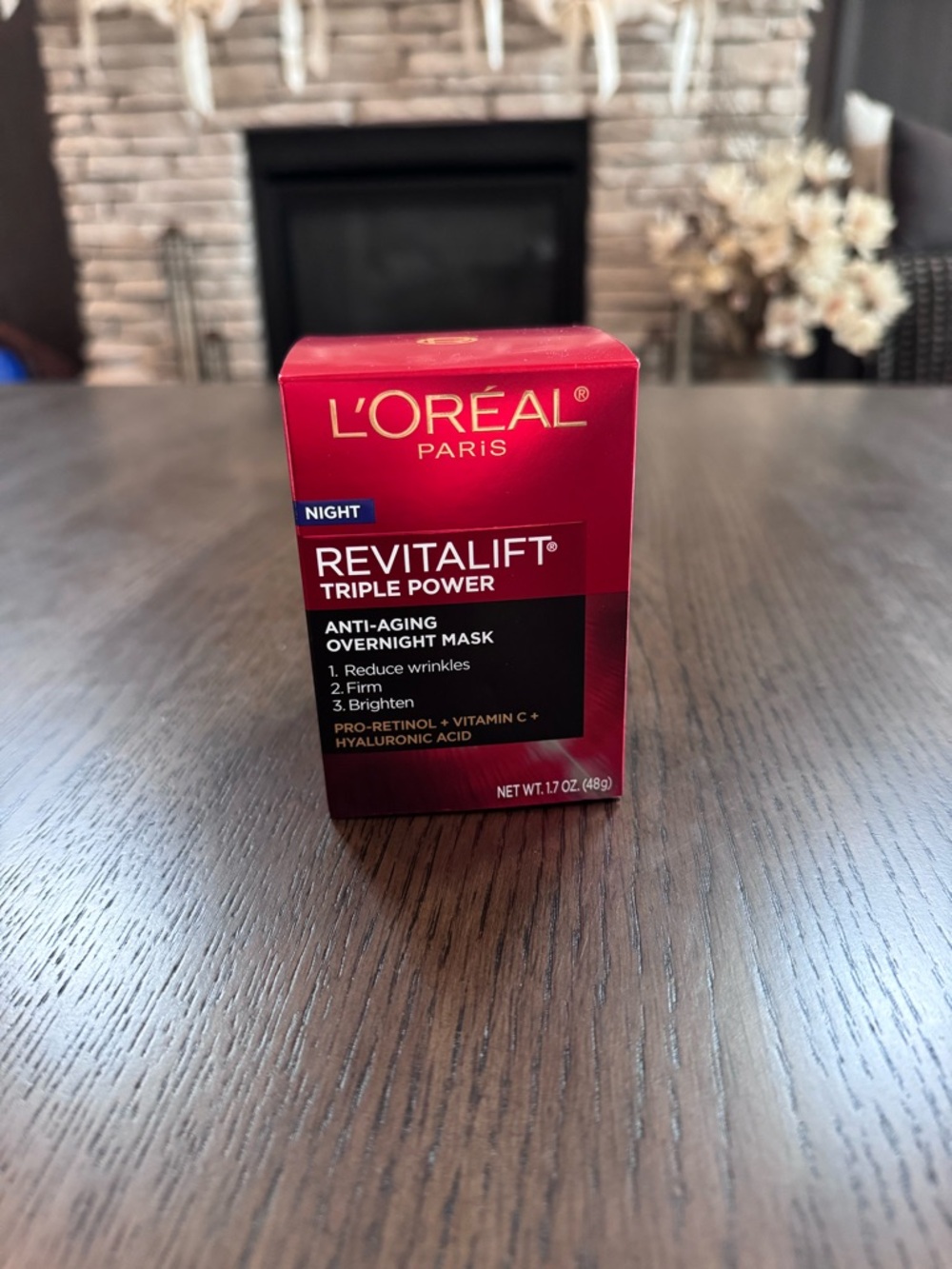 NEW L'Oréal Revitalift Triple Power Night Anti-Aging Overnight Mask - Red